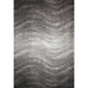 Nuloom Contemporary Ombre Waves Polypropylene Rug, Charcoal 6'7"x9'