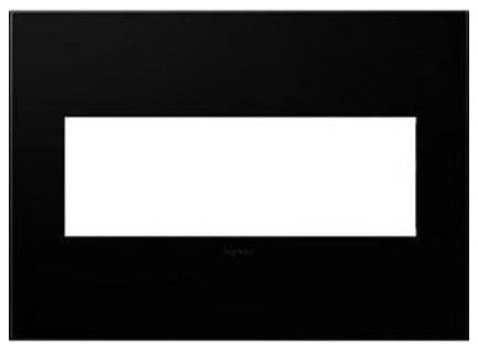Adorne 3-Gang Wall Plate, Black Ink