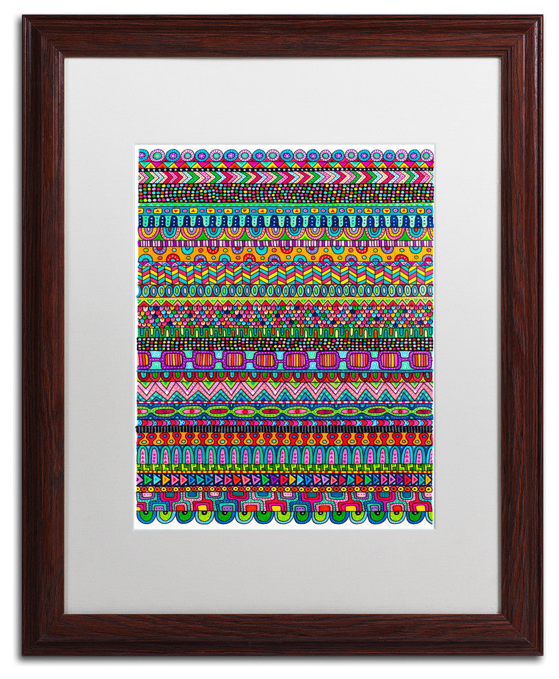 Hello Angel 'Oaxaca Mat' Art, Wood Frame, White Mat, 20x16