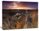 Rural Autumn Sunset Panorama, Landscape Canvas Art Print, 40"x30"