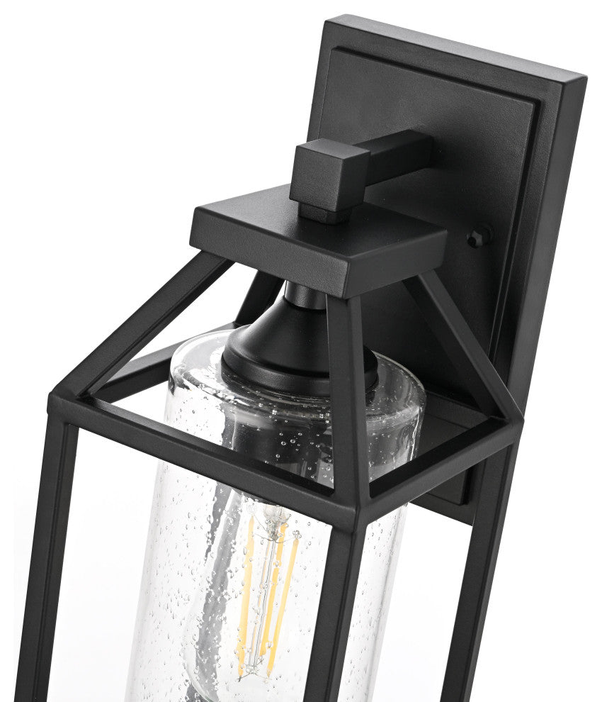 Home Living 14" Outdoor Wall sconce, Black