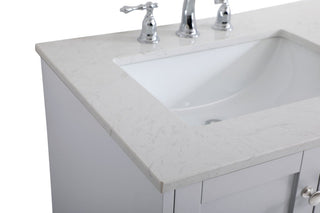 22" Traditional Grey-Light Bathroom Vanity