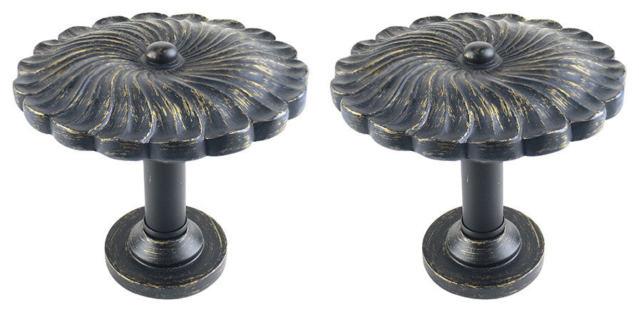 Urbanest Set of 2 Large Sierra Drapery Medallion Holdback, Burnt Gold