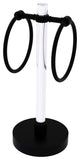 Clearview Vanity Guest Towel Ring with Twisted Accents, Matte Black