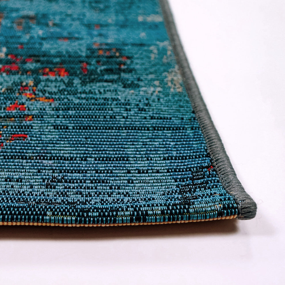 Marina Suzanie Indoor/Outdoor Rug, Blue, 6'6"x9'3"