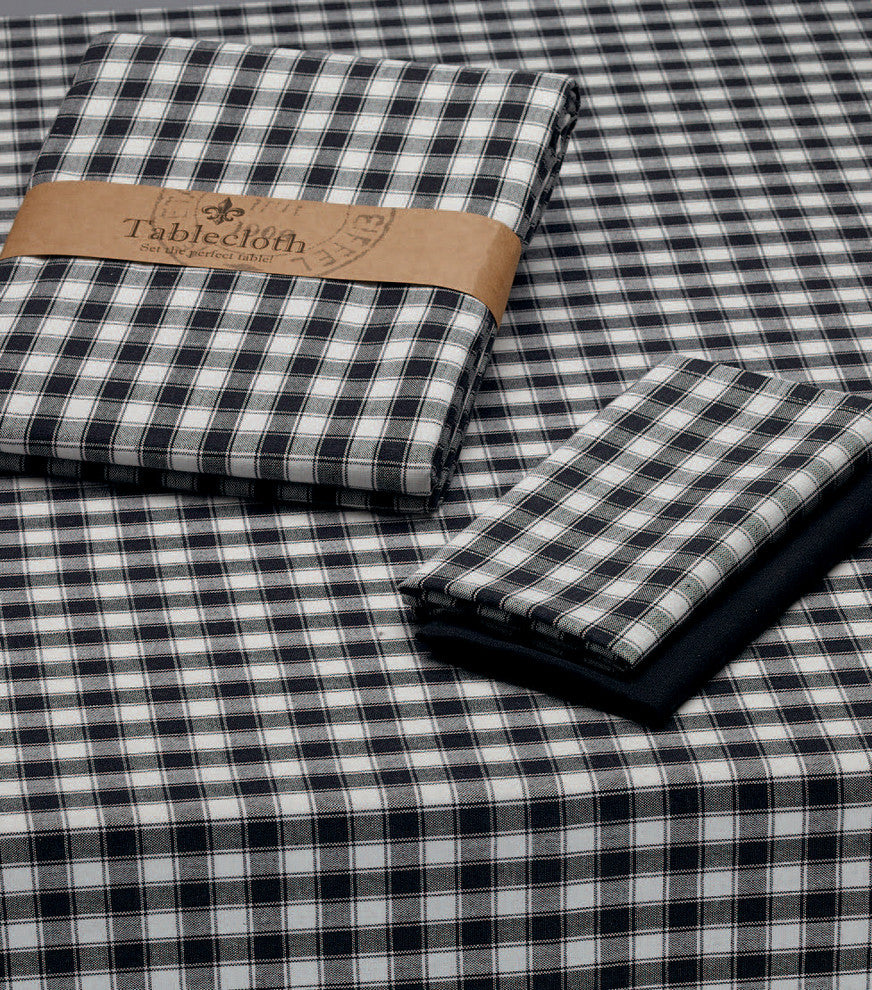 French Check Tablecloth, 60"x84"