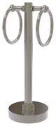 Vanity Top 2 Towel Ring with Dotted Accents, Satin Nickel