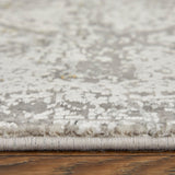 Weave & Wander Lindstra Gradient Watercolor Rug, Light Gray/Ivory, 2'2"x3'2"