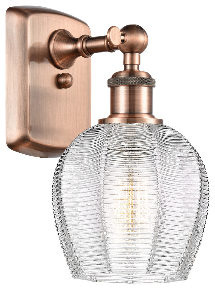 Innovations 516-1W-AC-G462-6 1 Light 5.75" Sconce, Antique Copper