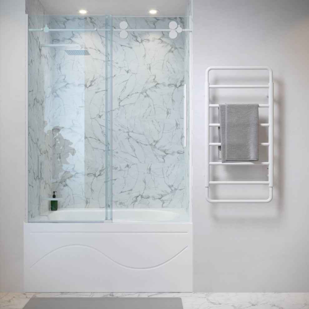 Ivy 8-Bar Electric Towel Warmer, Matte White