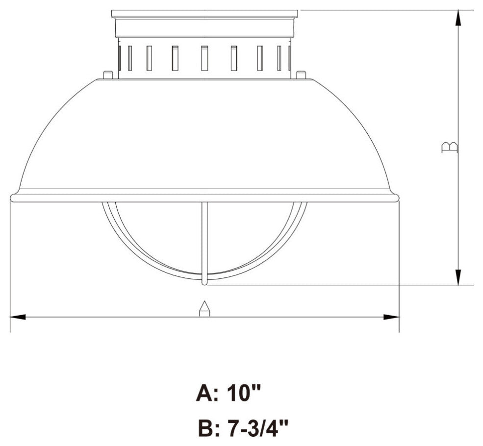 Harwich 10" Outdoor Flush Mount Ceiling Light Burnished Bronze