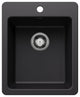 Blanco 443237 Liven 16-3/4" Drop-In/Undermount Single Basin - Coal Black