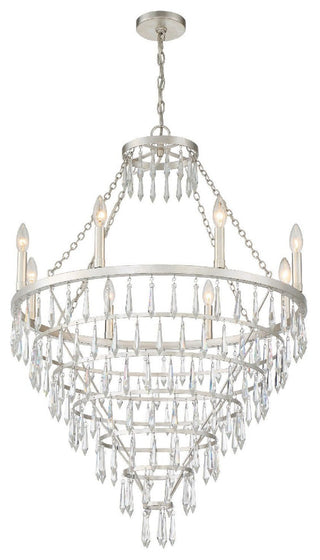 Crystorama Lighting Group LUC-A9068 Lucille 8 Light 28"W Crystal - Antique