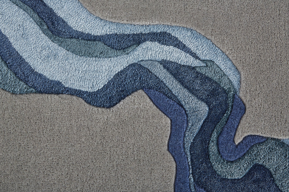 Weave & Wander Arwyn Modern Wool Rug, 8'x10'