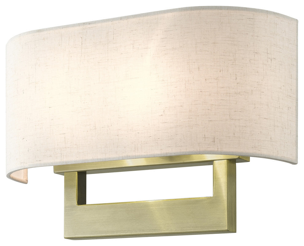 Livex Lighting Wall Sconces 2-Light Antique Brass Large Sconce