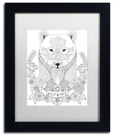 Hello Angel 'Animals 4' Art, Black Frame, 14"x11", White Matte
