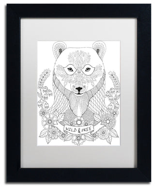 Hello Angel 'Animals 4' Art, Black Frame, 14"x11", White Matte