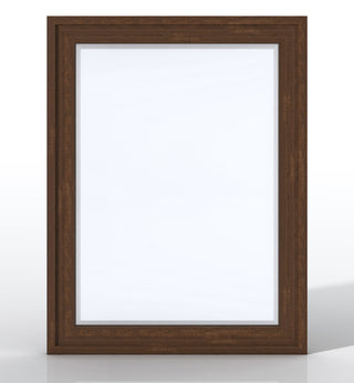 Addison 30" Rectangular Mirror, Mid Century Acacia
