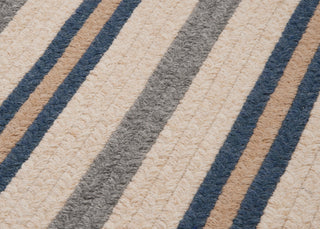 Colonial Mills Allure AL59 Polo Blue Stripes Area Rug, Rectangular 2'x6'