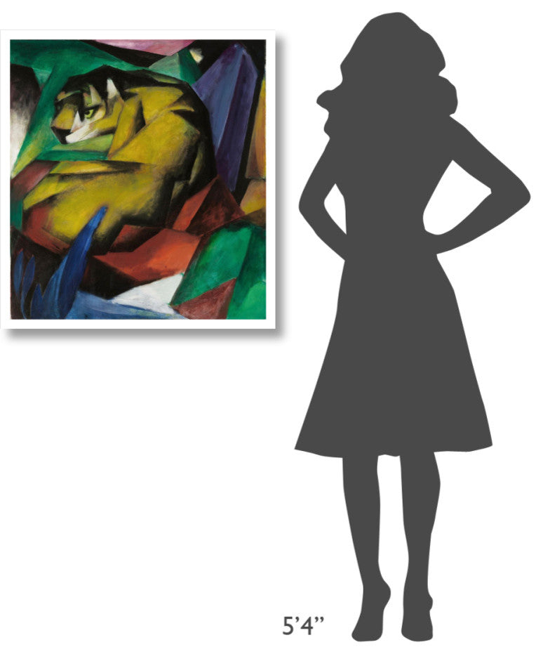 "The Tiger, 1912" Digital Paper Print by Franz Marc, 29"x32"