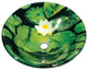 Tempered Glass 1/2" Thick, 16.5" Diameter, 5.5" With Chrome Pop-Up Drain