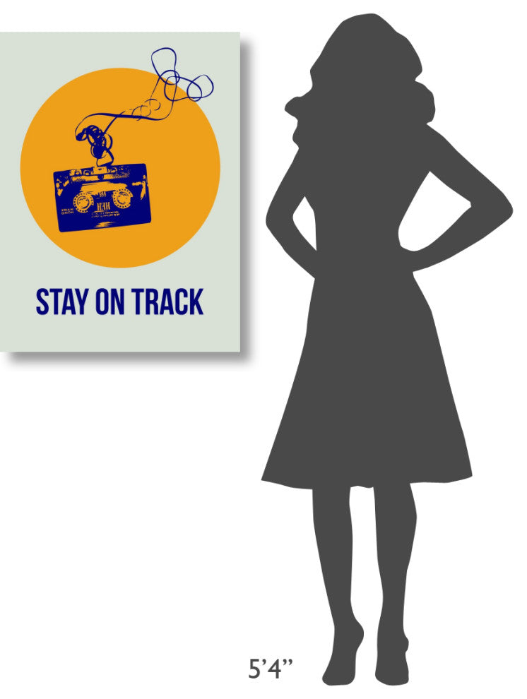 "Stay On Track Circle Poster 2" Fine Art Print