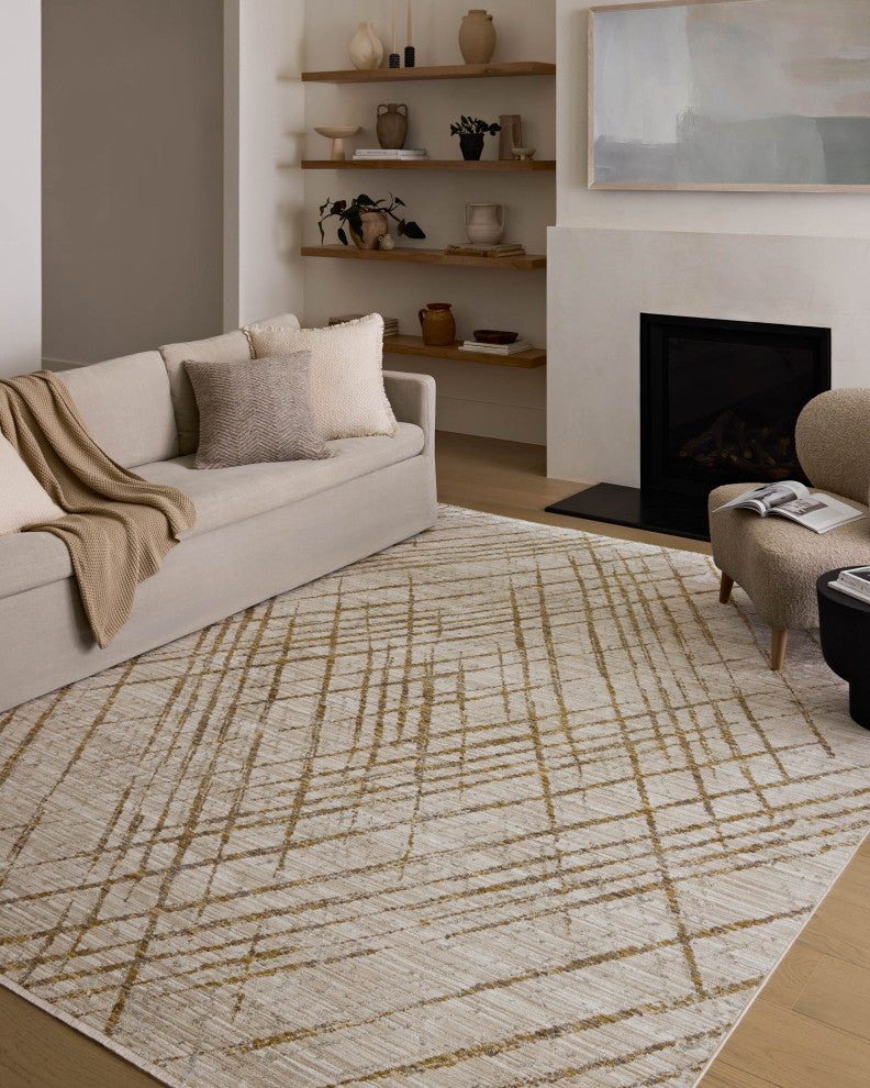 Loloi II Wade Beige / Gold 2''-6" x 10''-0" Runner