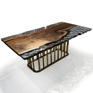 Arion Wavy Dining Table, 4-6 Seater