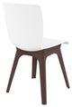 Compamia Mio PP Modern Chair, Set of 2, Brown White