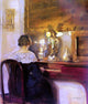 Carl Vilhelm Holsoe A Lady Playing the Spinet Wall Decal