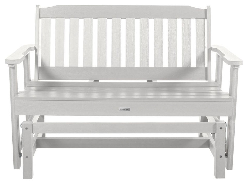 Lehigh Garden Gliding Bench 4', White