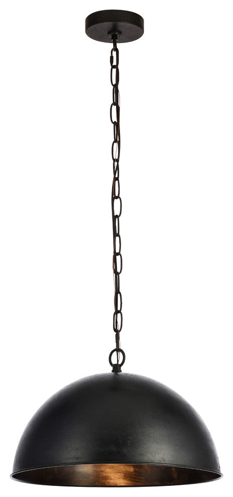 Merce Collection Pendant 15"x10" 1-Light, Black