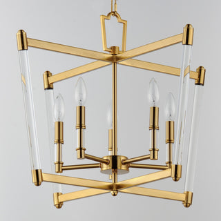 Maxim 16103CL Lucent 5 Light 23"W Square Chandelier - Heritage