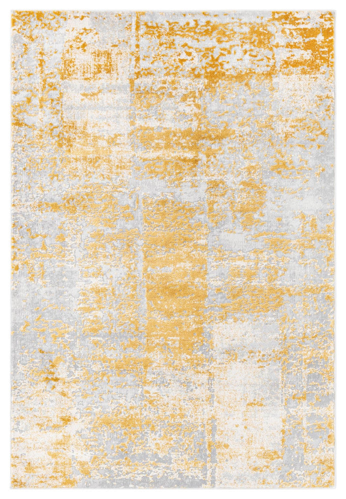 Unique Loom Elizabeth Finsbury Rug, Yellow, 4'x6'