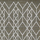 HomeRoots 8'x10' Grey Machine Woven UV Treated Geometric Indoor Outdoor Area Rug