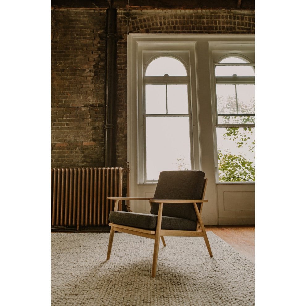 Mid - Century Modern Harper Lounge Chair Anthracite - Grey