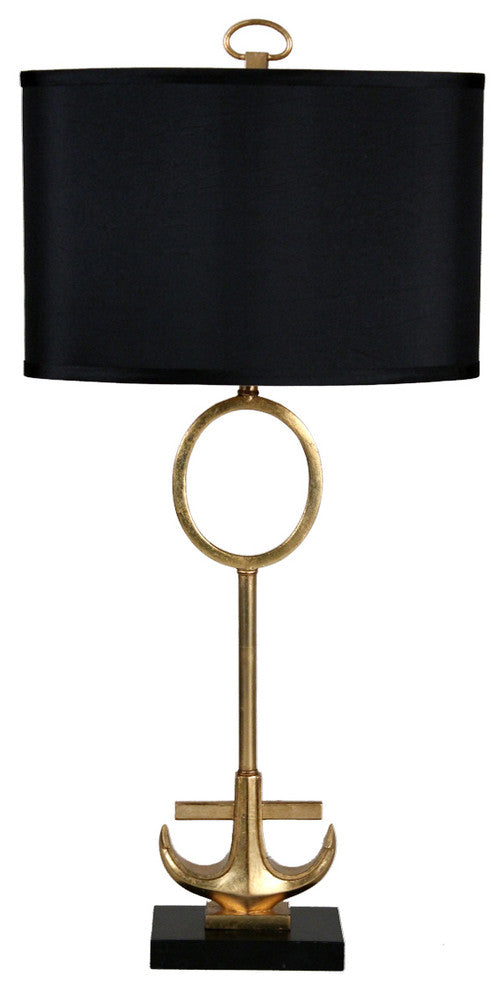 Anchored Gold Leaf Table Lamp