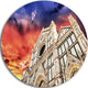 Cathedral Of Santa Croce In Florence, Photo Round Metal Wall Art, 23"