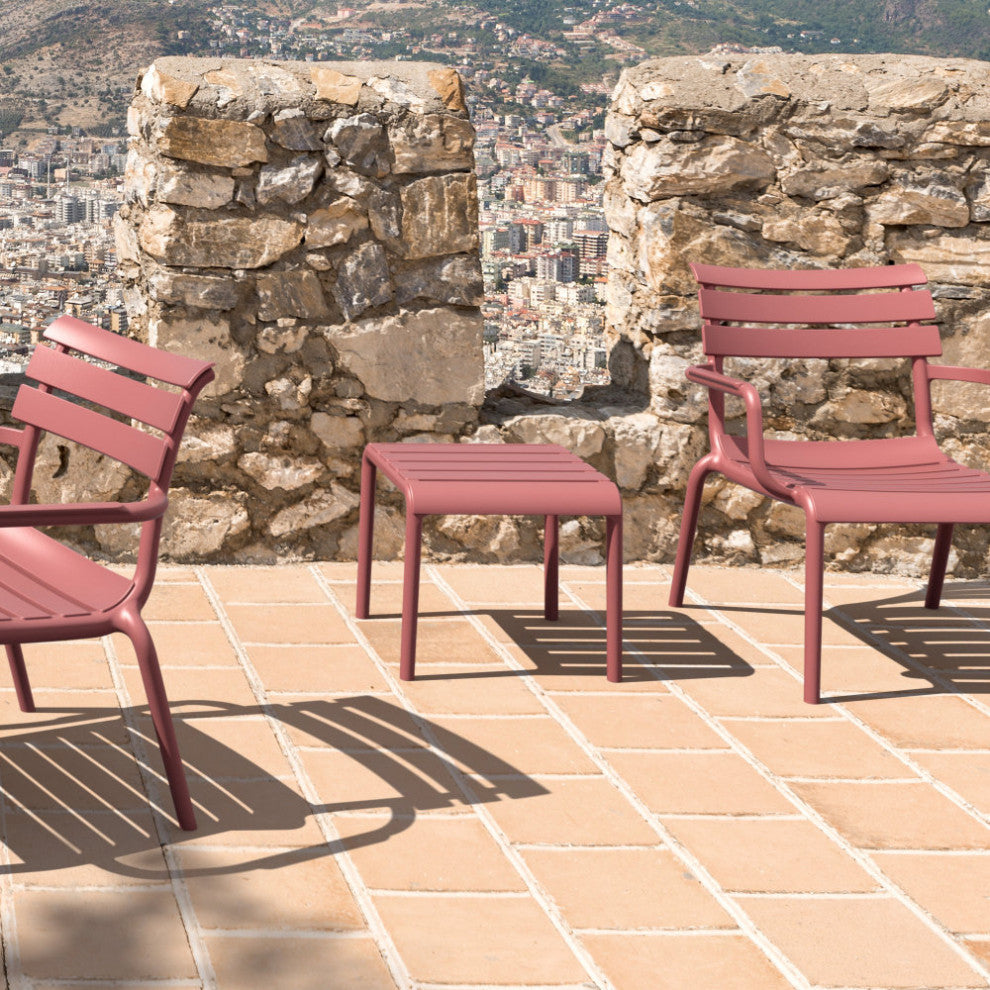 Paris Outdoor Side Table Marsala