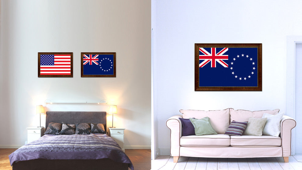 Cook Islands Country Flag Canvas Print, 27"x39"