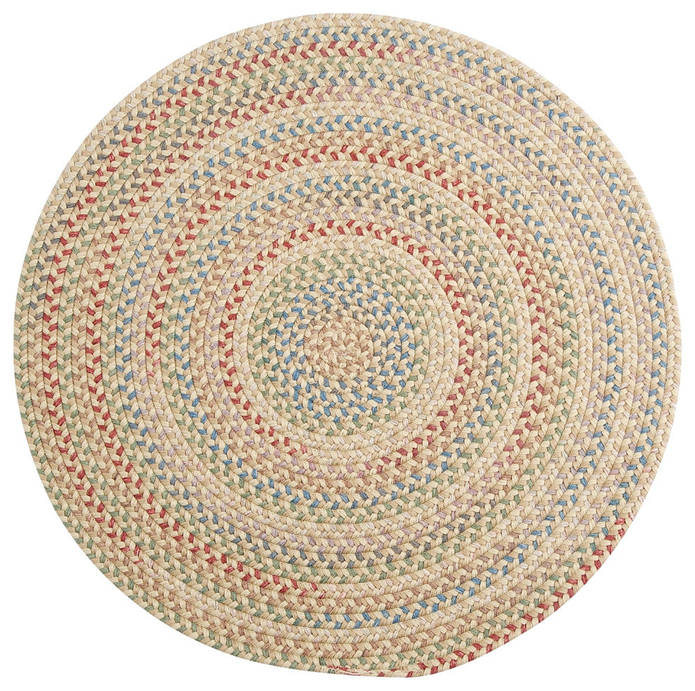 Colonial Mills Charlesgate Multicolor Braided Rug, Neutral, 7x10