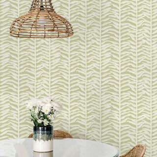 Painted Vine Peel and Stick Wallpaper, Green