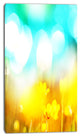 Yellow Flowers on Blue Background, Large Flower Canvas Art Print, 16"x32"