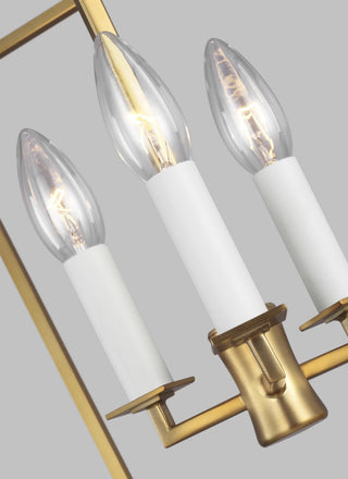 Southold Small Lantern, Burnished Brass