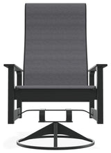 Leeward Sling Outdoor Swivel Rocker, Augustine Pewter/Graphite
