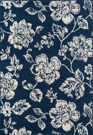 Baja Rug, Navy, 5'3"x7'6"