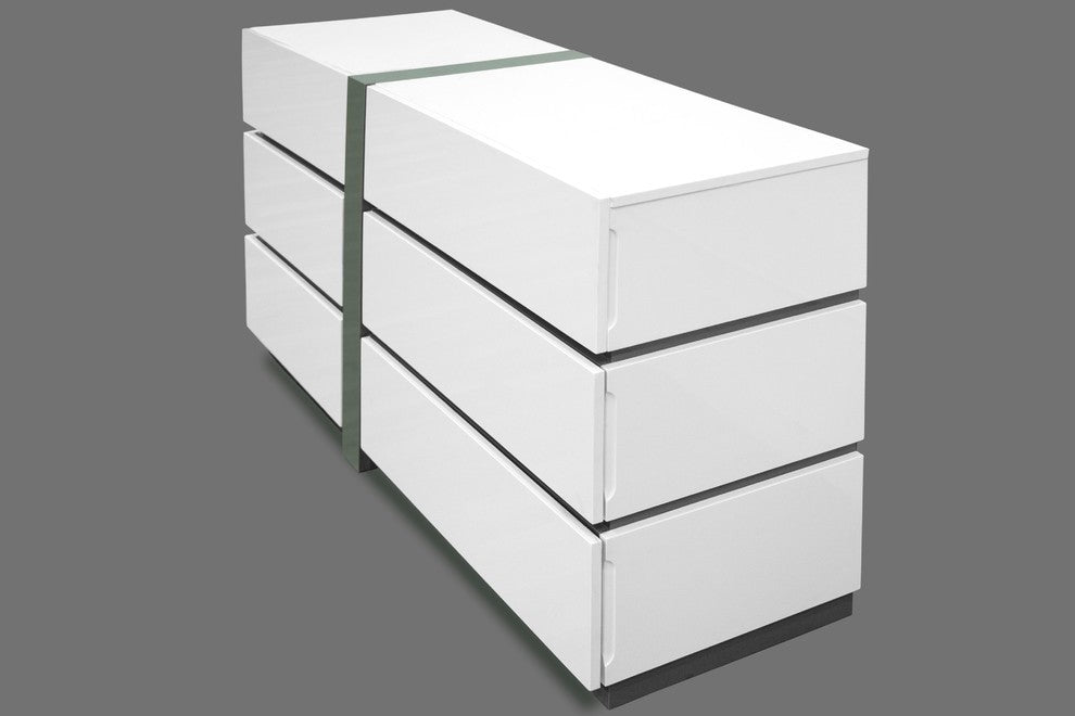 Seville 5-Piece Bedroom Set With Leather-Like Headboard, Queen