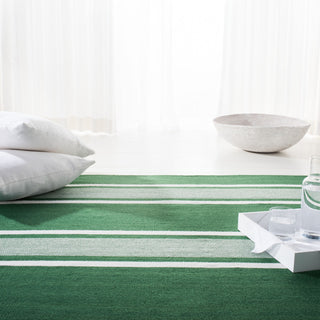 Lauren Ralph Lauren Hanover Stripe Rug, LRL2461, Green, 9'x12'