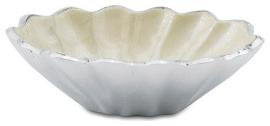 Peony 5" Oval Bowl, Snow