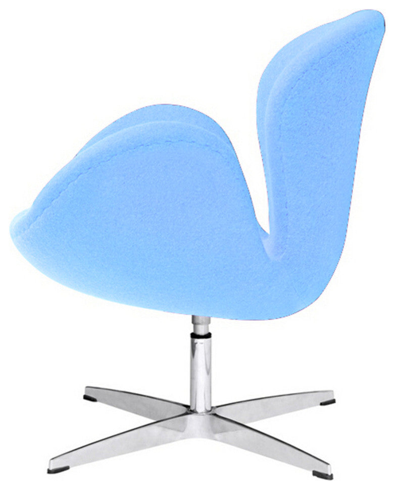 Modern Classics Swan Chair Fabric, Light Blue